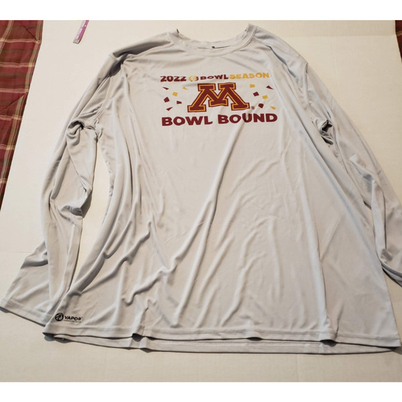 Minnesota Golden Gophers 4XL 2022 Bowl Bound Vapor Wear Mens Long Sleeve Shirt - Picture 1 of 8
